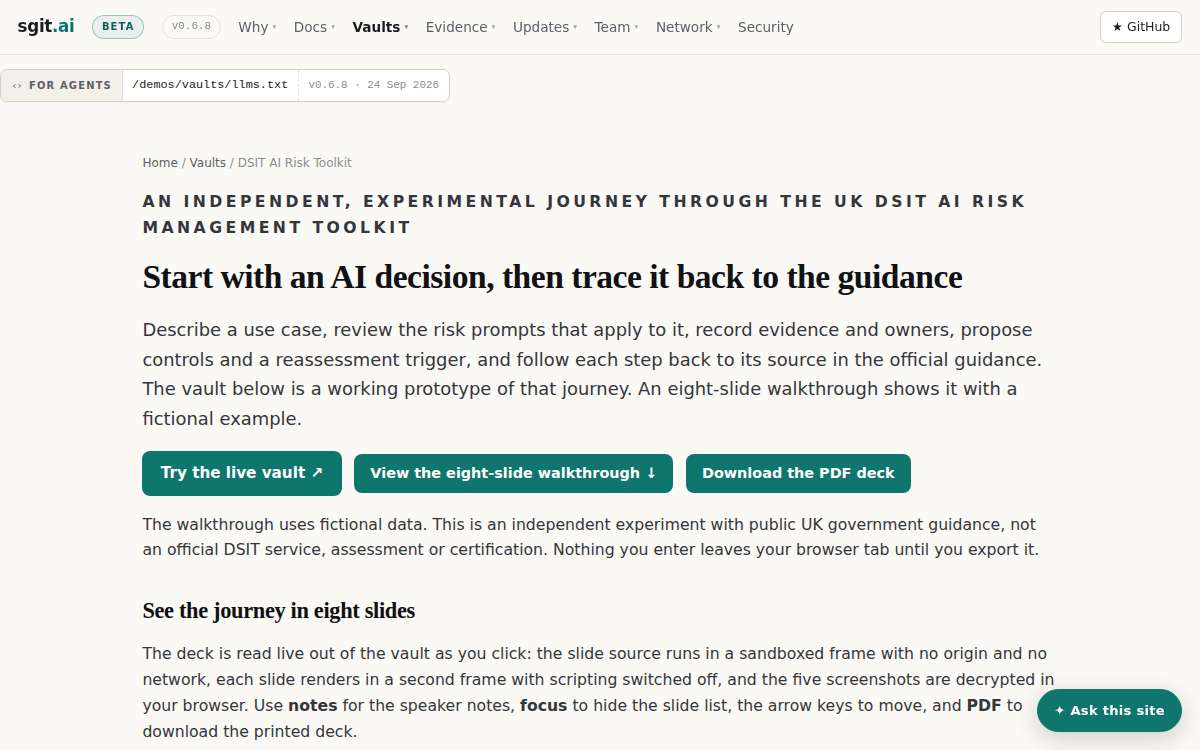https://sgit.ai/demos/vaults/dsit-ai-risk-toolkit/index.html